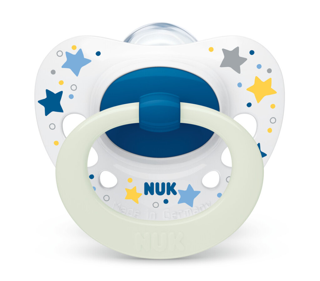 NUK - SIGNATURE Night Πιπίλα Σιλικόνης 6-18m (λευκή αστέρια) - 1τεμ. 10736695